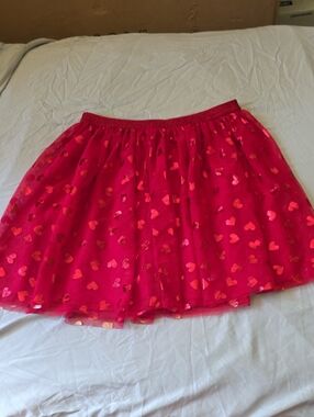 Celebrate It Red Heart-Print Circle Skirt